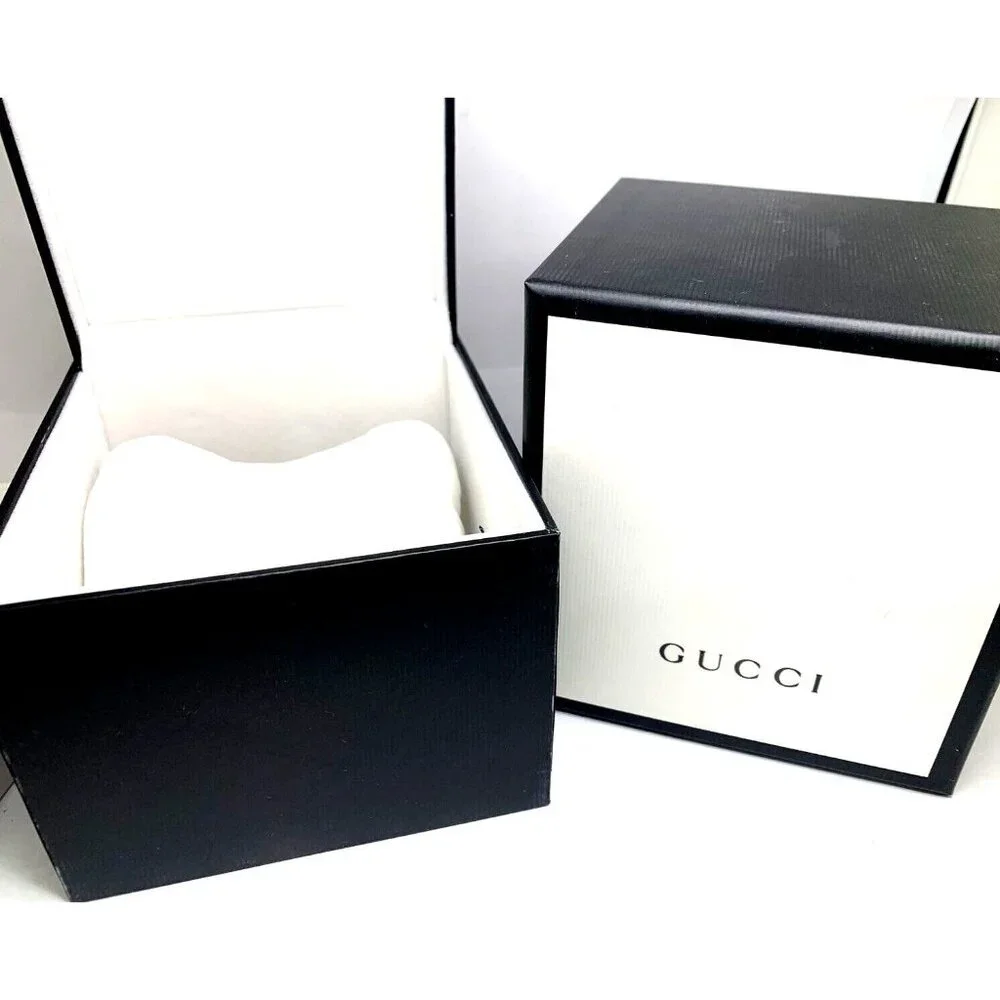 Gucci Watch Box Presentation Black White Cardboard Display Gift Empty